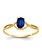 14K Yellow Gold Sapphire Birthstone Ring