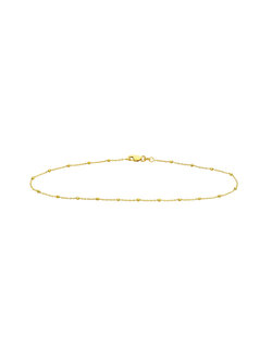 14K Yellow Gold Saturn Anklet