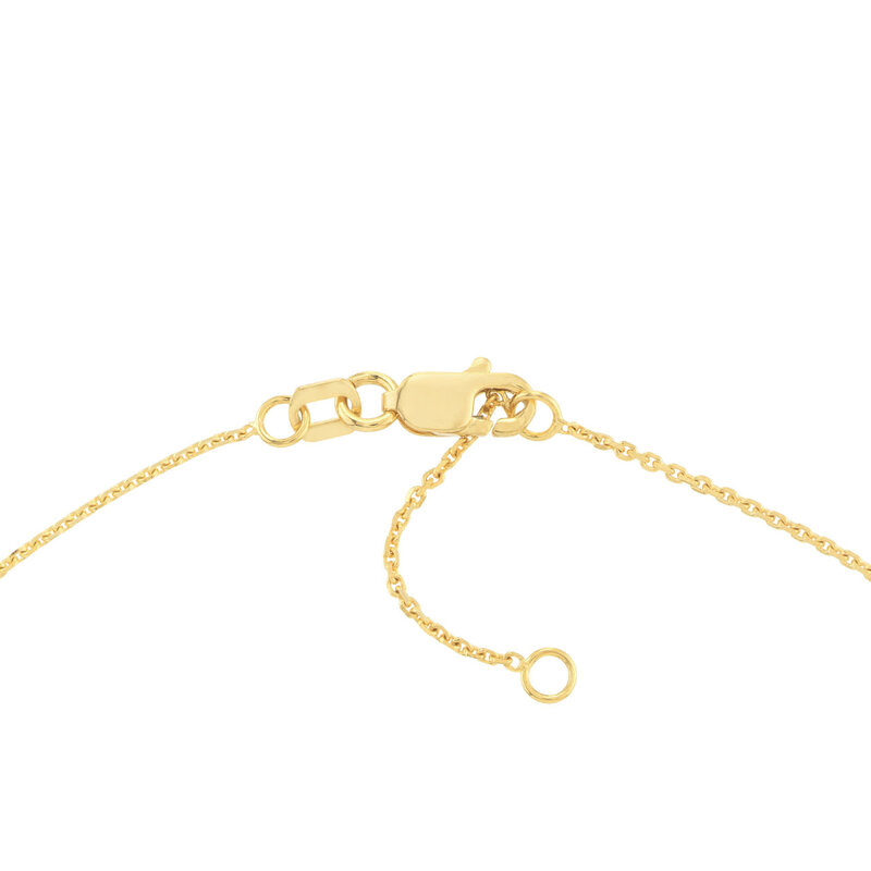 14K Yellow Gold Star Trio Dangle Anklet