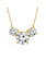 14K Yellow Gold Trio Diamond Necklace