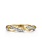 14K Yellow Gold Twisted Diamond Stackable Ring