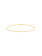 14K Yellow Gold Twisted Dorica Anklet