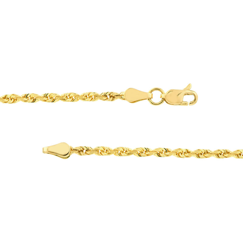 14K Yellow Gold Twisted Dorica Anklet