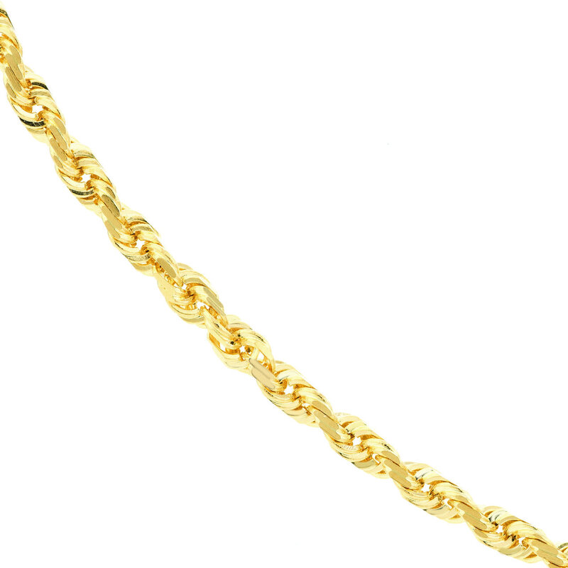 14K Yellow Gold Twisted Dorica Anklet