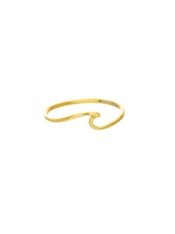 14K Yellow Gold Wave Ring