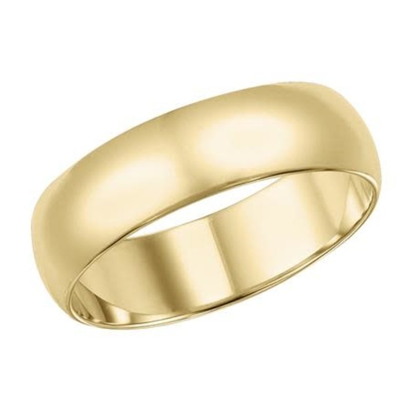 14KT 3MM PLAIN BAND(SZ6)