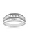 14KT WG .25CTW THREE DIAMOND BAND