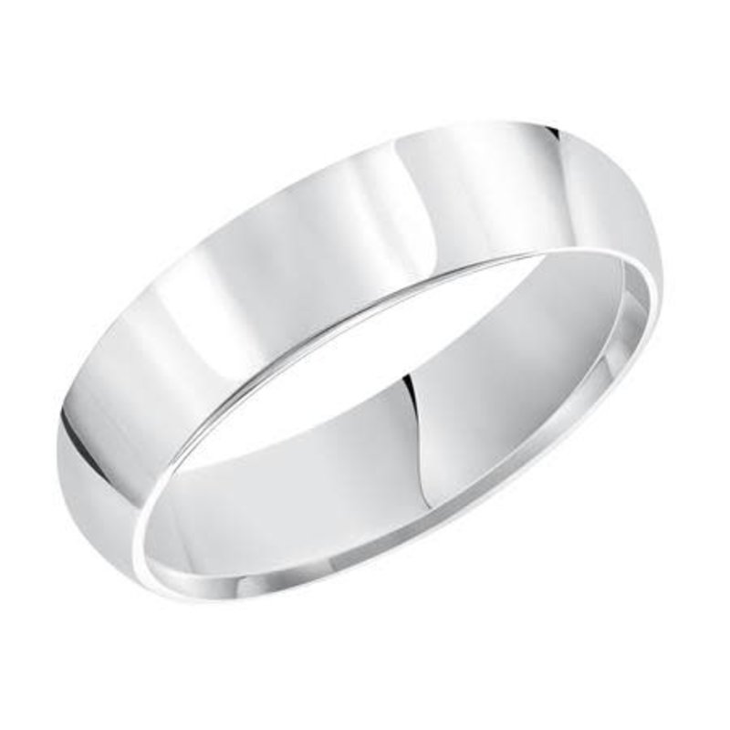 14KT WG 5MM CF PLAIN BAND(SZ10)