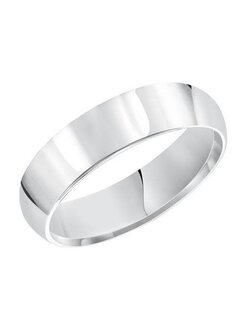 14KT WG 5MM CF PLAIN BAND(SZ10)