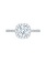 14KT White Gold Round Diamond Halo Engagement Ring