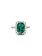 18K White Gold Blue Tourmaline and Diamond Ring