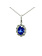 18K White Gold Tanzanite and Diamond Necklace