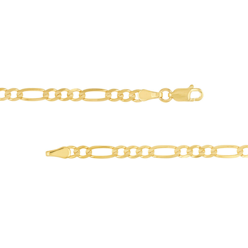 3.7mm Light Figaro Chain with Lobster Lock