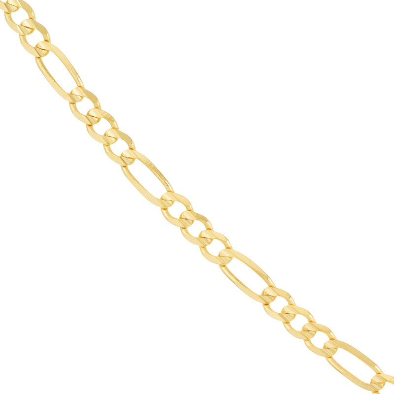 3.7mm Light Figaro Chain with Lobster Lock