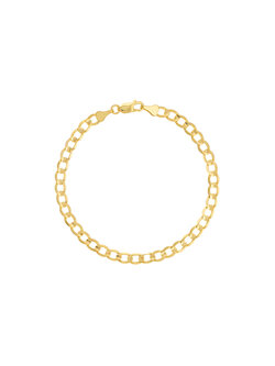 4.9mm Light Concave Curb Chain Bracelet