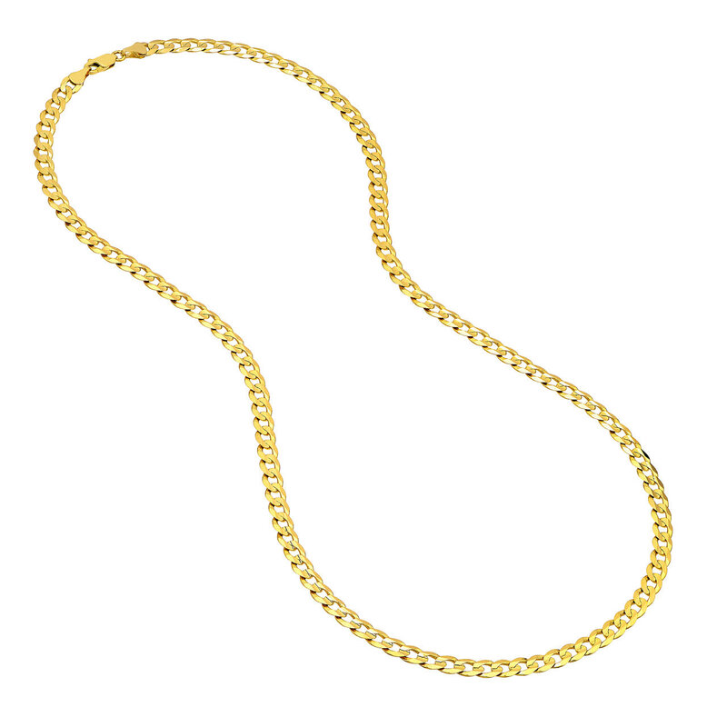 5.7mm Concave Cuban Curb Chain with Lob. Lock