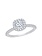 Carizza Complete Cushion Cut 1.19 ctw White Gold Diamond Halo Engagement Ring