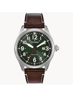 Citizen Garrison Eco Drive with Green Dial