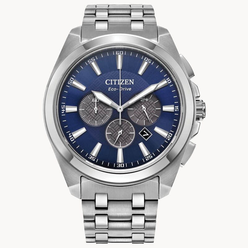 Citizen Peyton Eco Drive with Blue Dial and Stainless Steel Bracelet