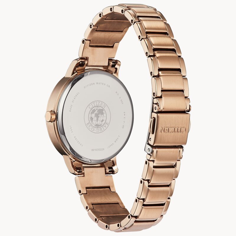 Citizen Silhouette Crystal Eco Drive Rose Gold Watch