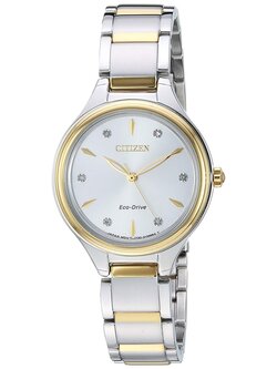 Citizen Two Tone Diamond Corso Eco Drive