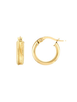 Concave Tube Mini Hoop Earrings