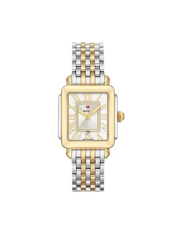 Deco Madison Mid Two-Tone 18K Gold Diamond Dial Watch