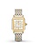 Deco Two-Tone 18K Gold Diamond Dial Watch