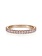 Gabriel & Co. 14K Rose Gold Pink Created Zircon Stackable Ring