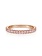 Gabriel & Co. 14K Rose Gold Pink Created Zircon Stackable Ring