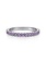 Gabriel & Co. 14K White Gold Amethyst Stackable Ring