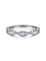 Gabriel & Co. 14K White Gold Diamond Marquise Station Ring