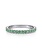 Gabriel & Co. 14K White Gold Emerald Stacklable Ring