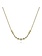 Gabriel & Co. 14K Yellow Gold Millgrain Bezel Set Diamond Curved Bar Necklace