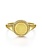 Gabriel & Co. 14K Yellow Gold Round Signet Ring with Twisted Rope Frame