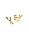 Gabriel & Co. 14K Yellow Gold "X" Studs