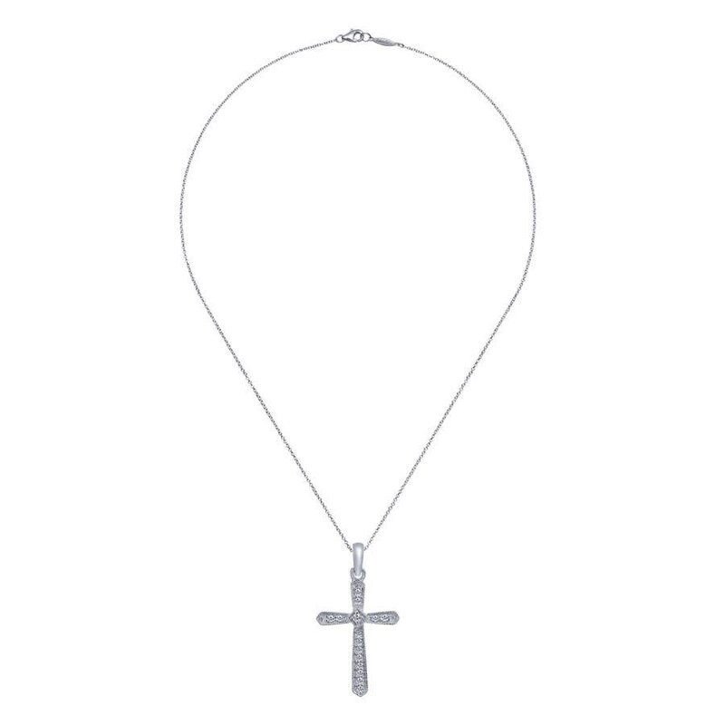 Gabriel & Co. Diamond Cross Necklace