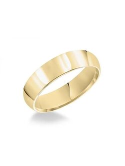 Gold Comfort Fit Wedding Band