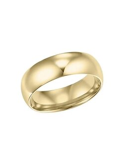 Gold Comfort Fit Wedding Band