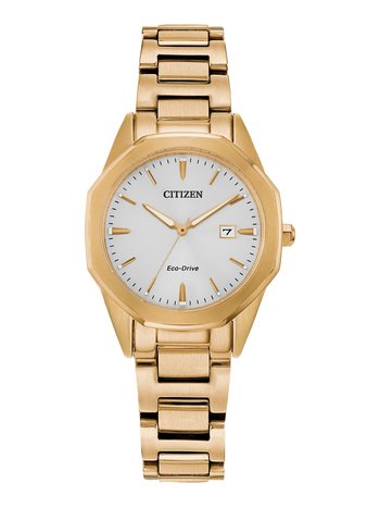 Ladies Gold Tone Citizen Corso Eco Drive Watch