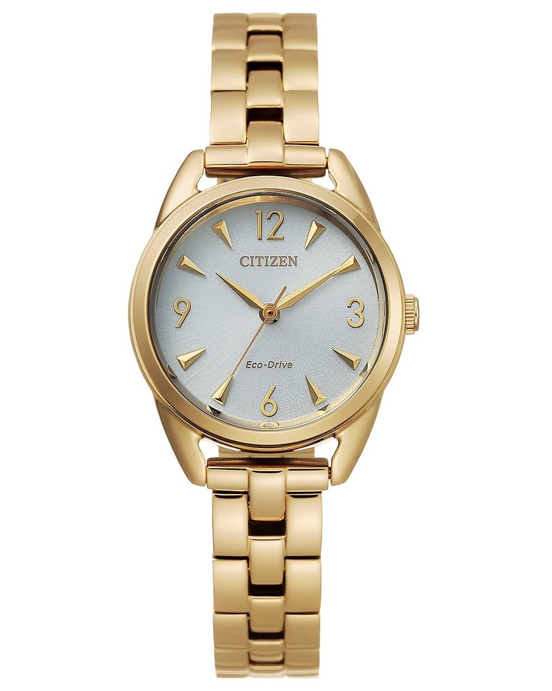 Ladies Goldtone Eco Drive Watch