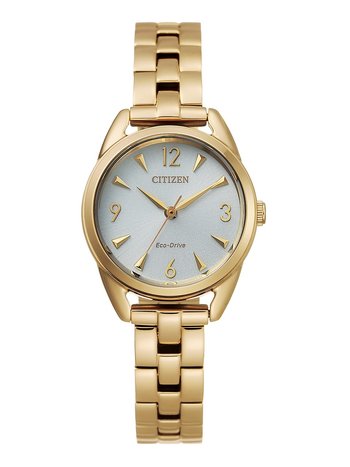 Ladies Goldtone Eco Drive Watch