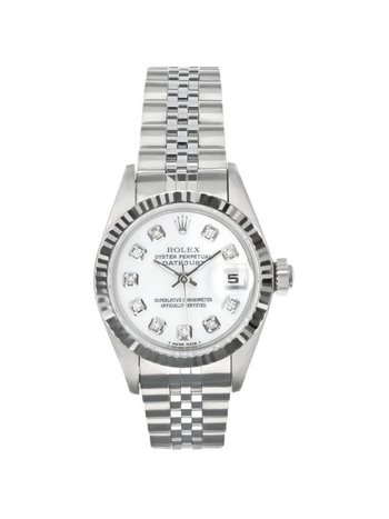 Ladies Pre-Owned Diamond Rolex Oyster Datejust with Jubilee Bracelet