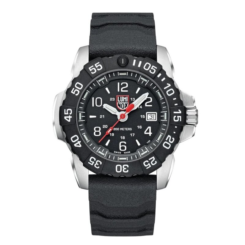 Luminox Navy SEAL Rubber, Steel, CARBONOX™ (RSC) Military Watch, 45 mm