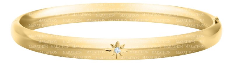 MARATHON 14K Gold Filled Baby Diamond Bangle