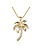 Medium Palm Tree Pendant With Diamonds