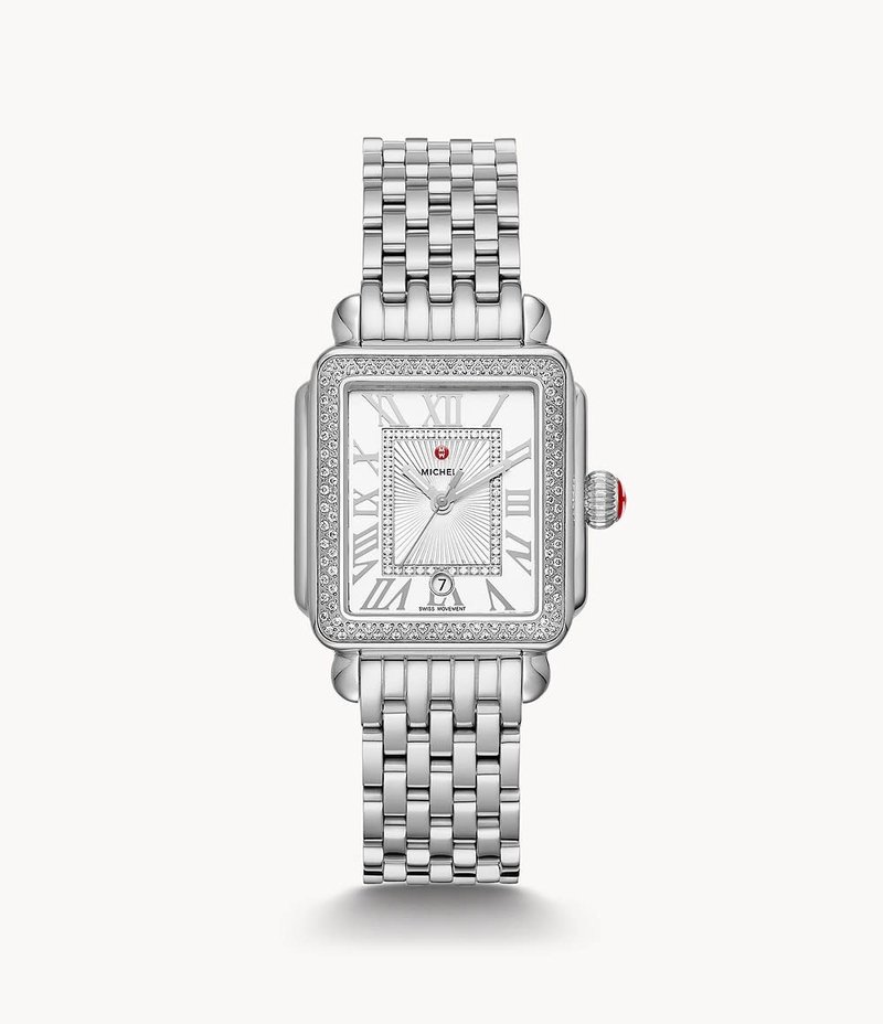 MICHELE Deco Madison Mid Stainless Diamond Watch