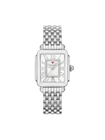 MICHELE Deco Madison Mid Stainless Steel Diamond Dial Watch