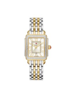 MICHELE Deco Madison Mid Two-Tone Diamond Watch