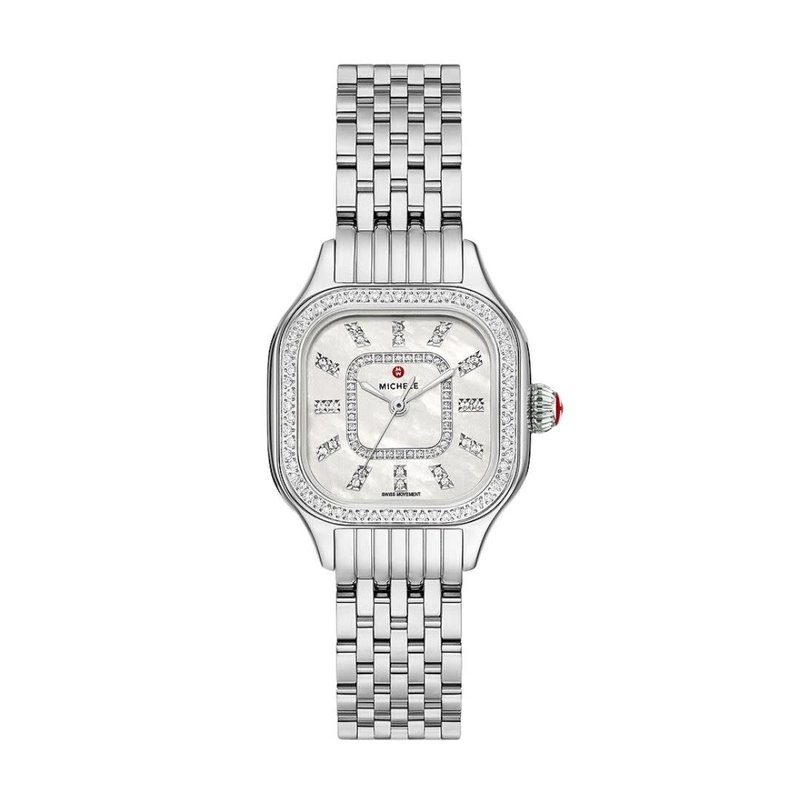 MICHELE Meggie Diamond Stainless Steel Watch